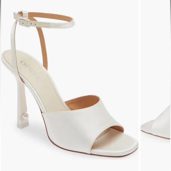 Off-White Lollipop Bridal Satin Sandal in White White
Size 36 - Picture 2 of 8